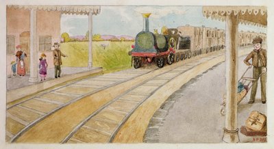 Catching the Train, Addiscombe by Rosa Clementina Petherick